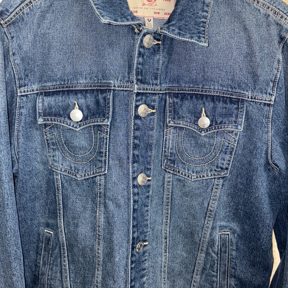 True Religion Blue Denim Jacket - Picture 2 of 10